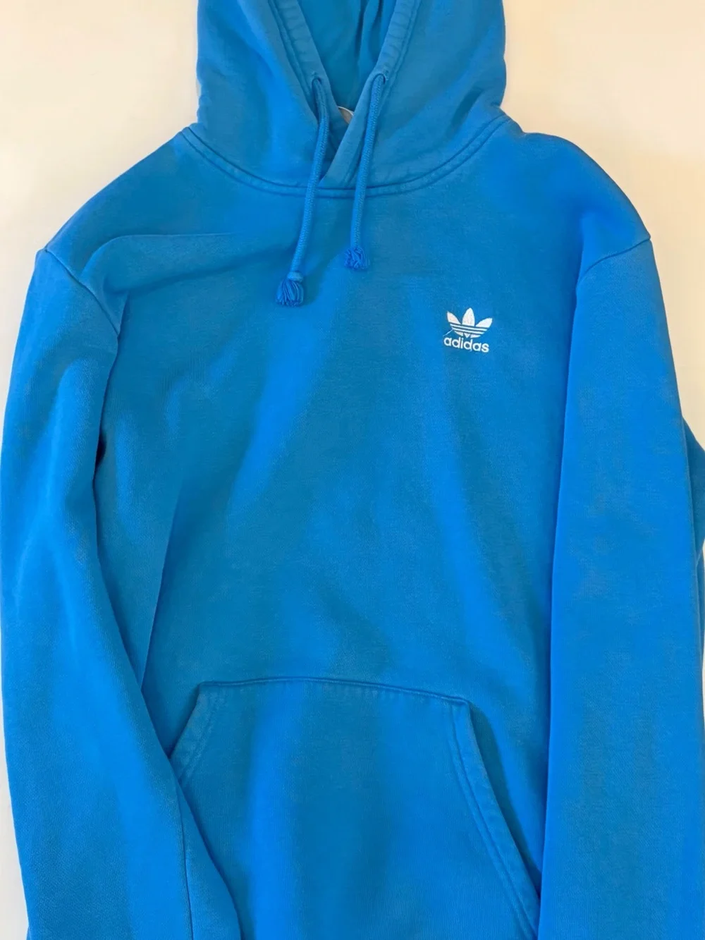 adidas Light Blue Trefoil Pullover Hoodie